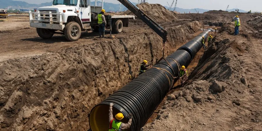 Illustrative image of Geotechnical drainage design in Drummondville