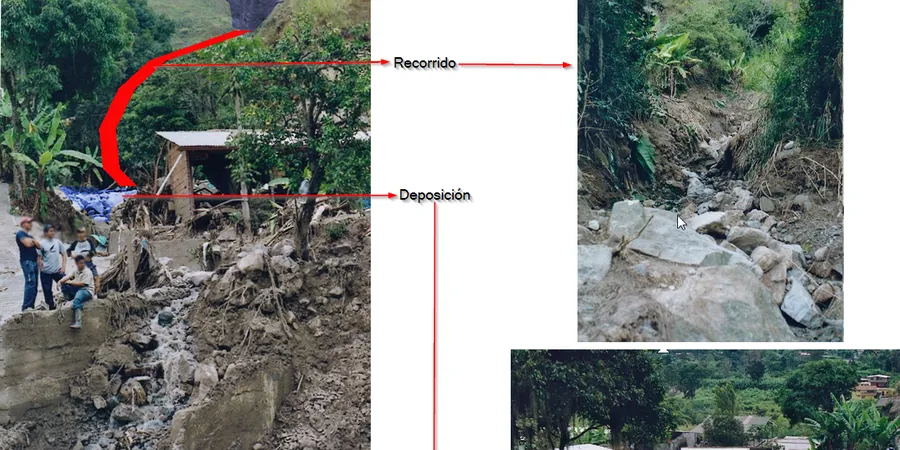 Illustrative image of Debris flow analysis in Drummondville